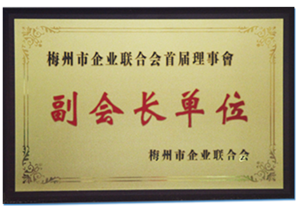 梅州市企業(yè)聯(lián)合會首屆理事會副會長單位